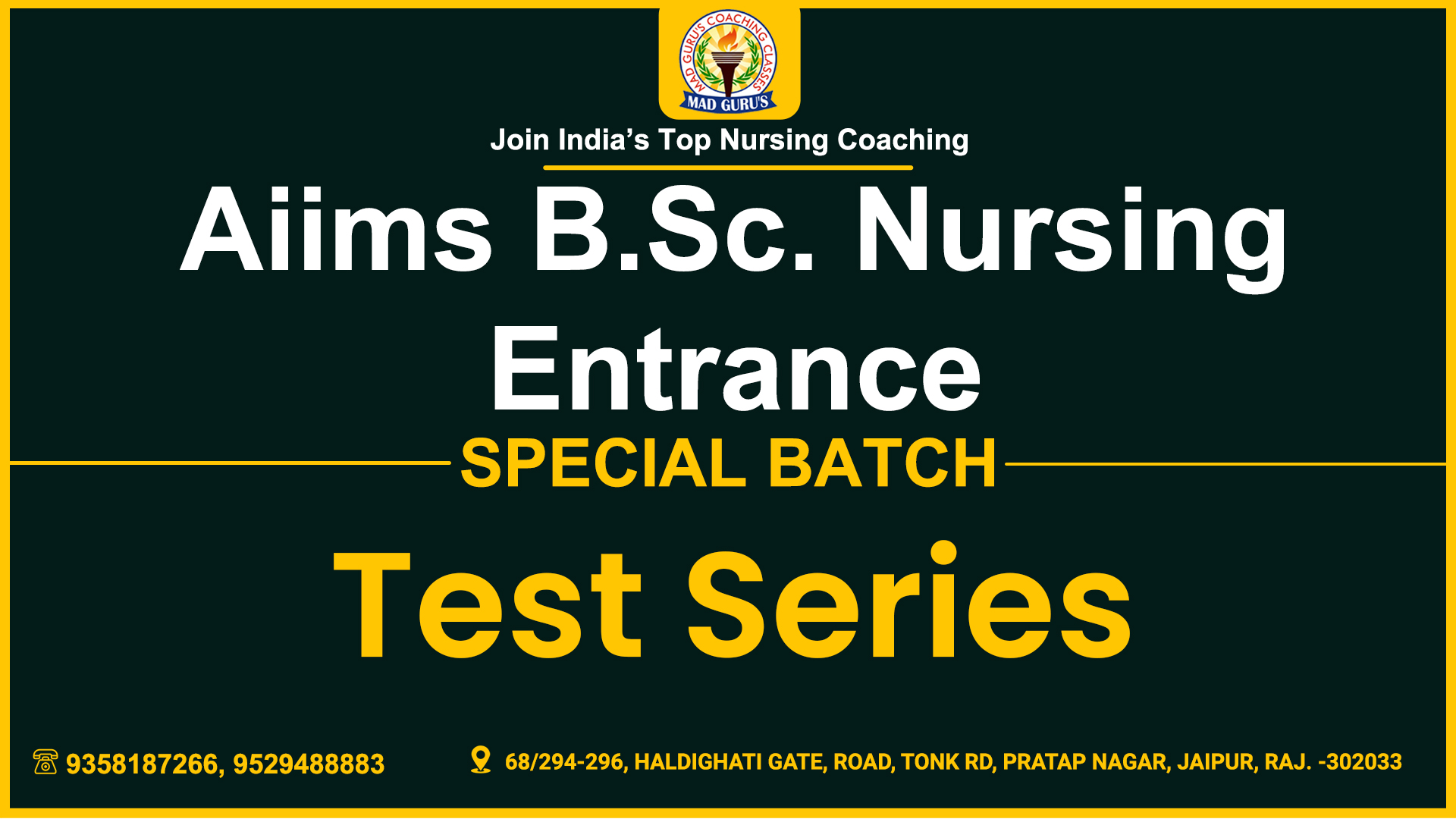 Aiims Bsc Nursing Entrance Test Series 2024-25