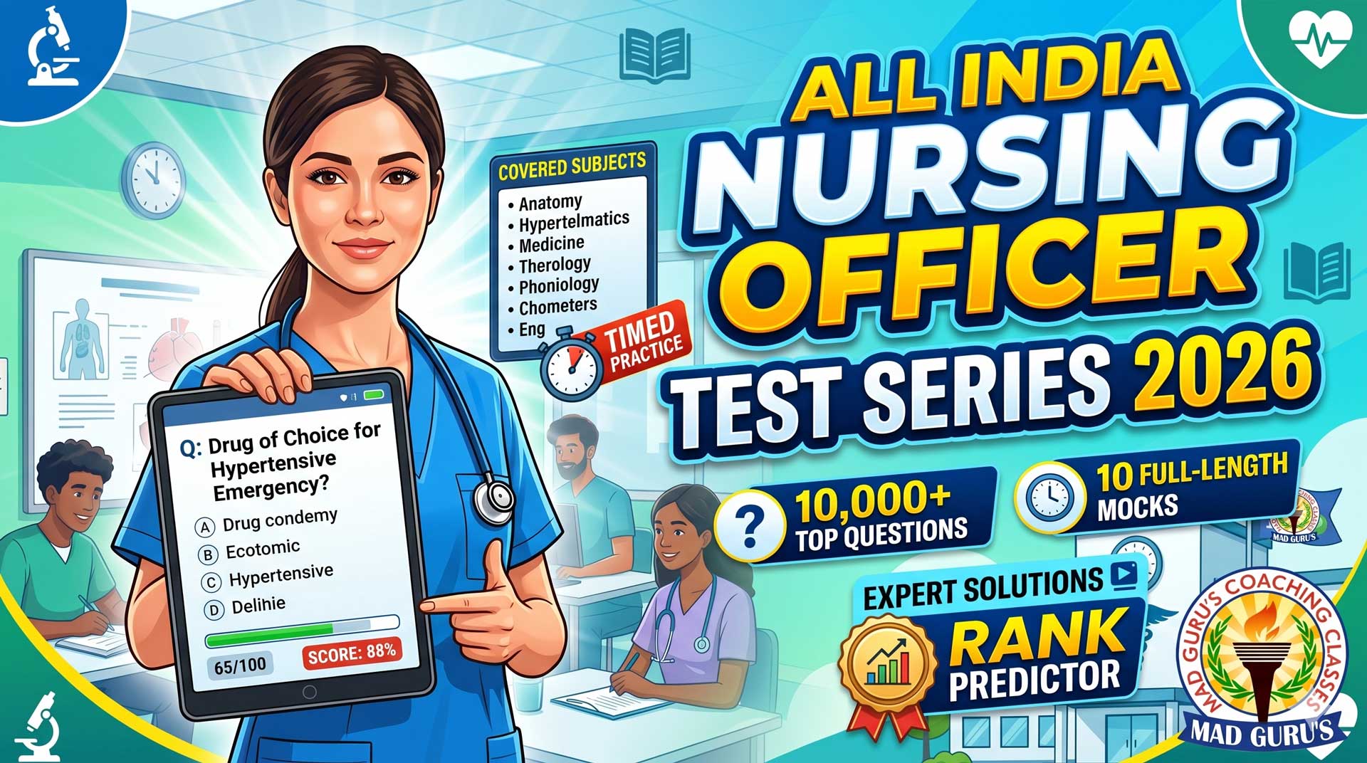 Test Series Nursing Officer/NORCET Foundation Batch 2026