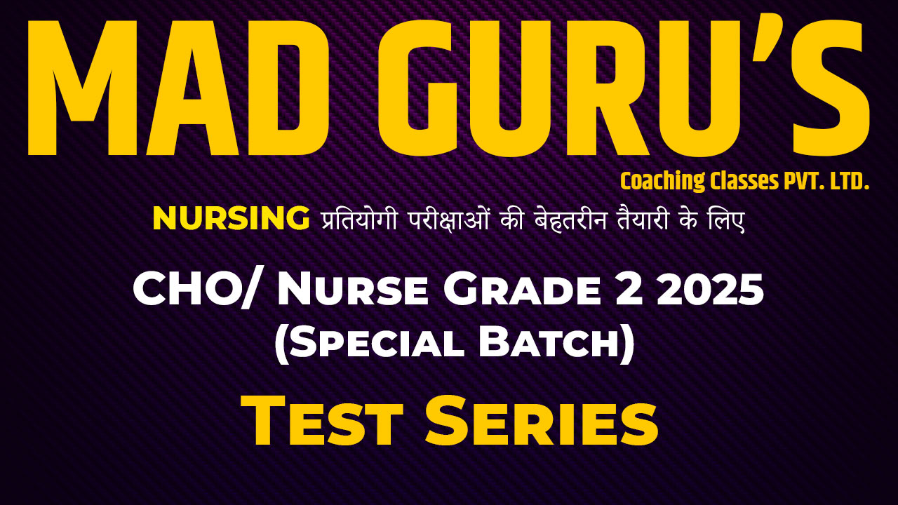 CHO/ Nurse Grade 2 Test Series 
