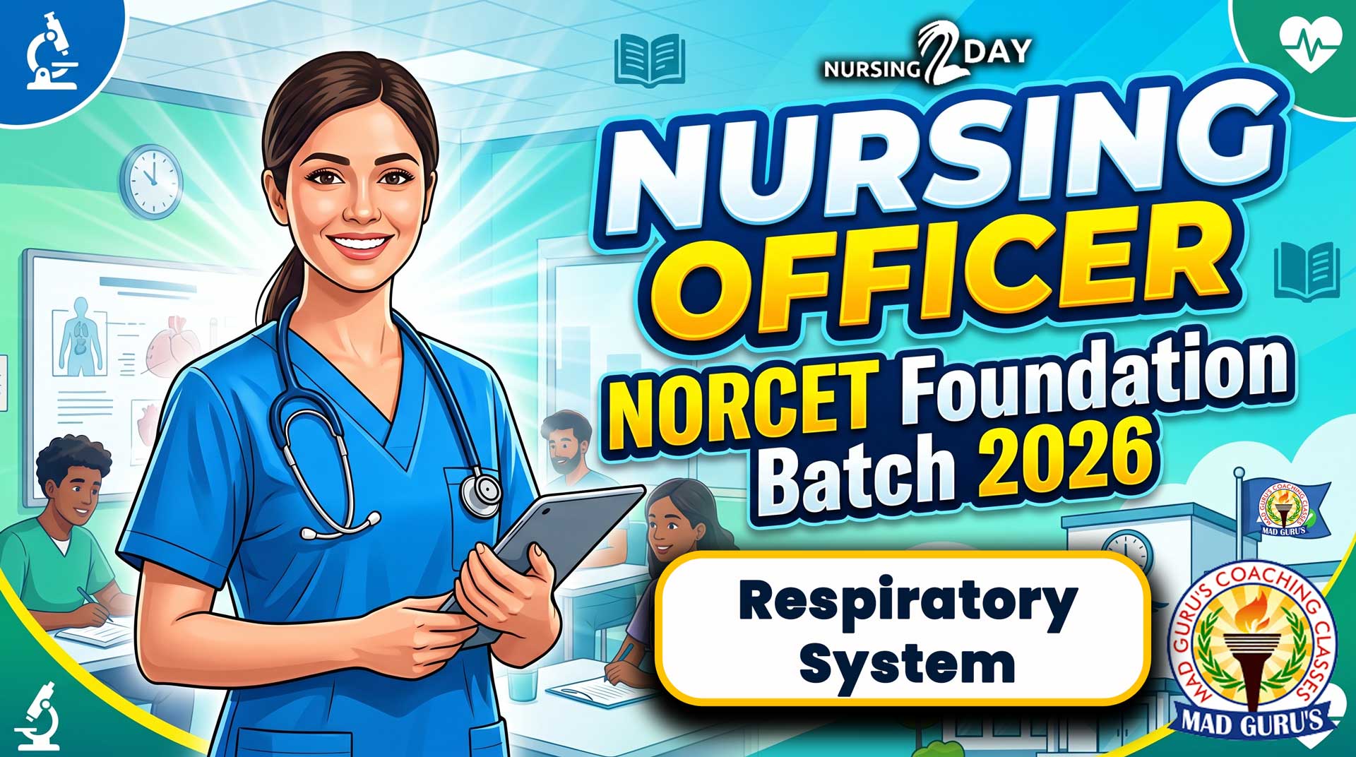 Respiratory System | Anatomy & Physiology | NORCET Foundation Batch 2026