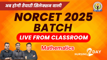 Mathematics | NORCET 2025 Live Classes