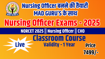 Nursing Officer Exams Classes 2025