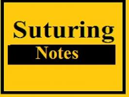 Suturing notes